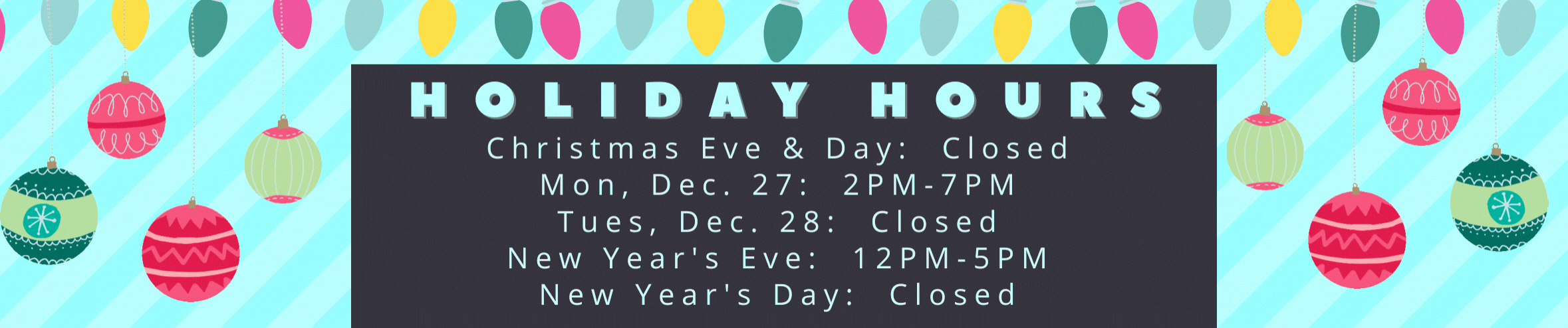 CBS - holiday hours